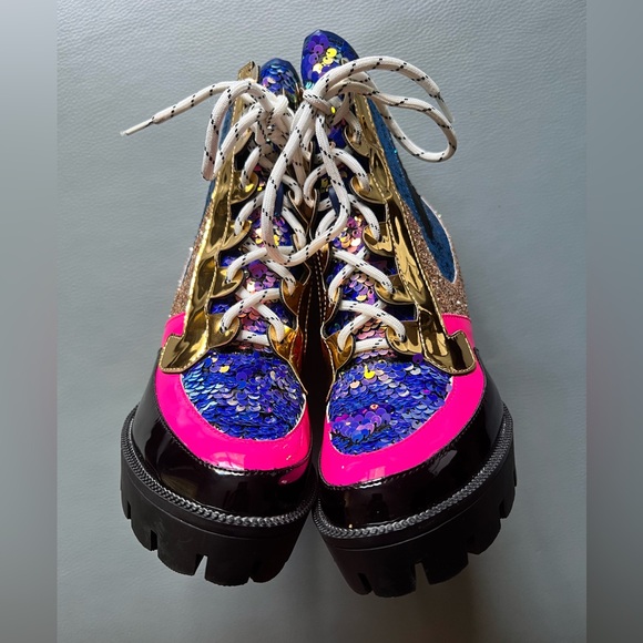 Cape Robbin Mermaid Glitter Boots Size 7 - Picture 3 of 7